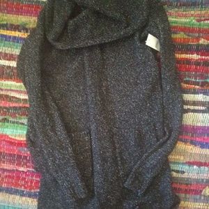 BP Grey Speckled Soft Hooded Sweater
